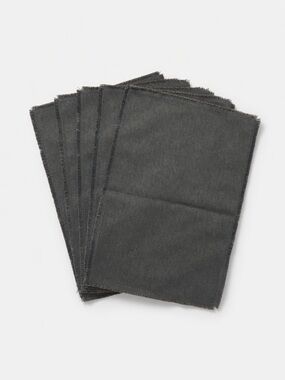 Boho Tassel Cloth Placemats Set of 6, Linen Type Fabric NEW